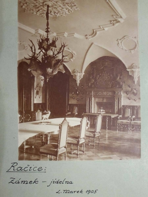 Zámek Račice - 1905 - jídelna