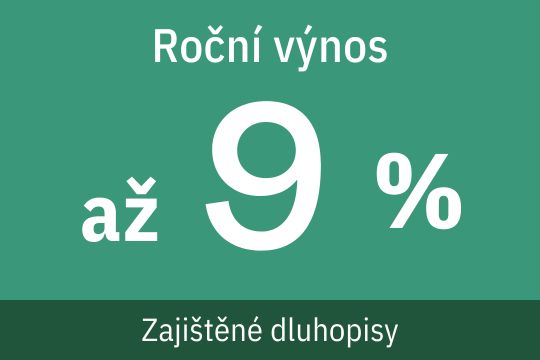 tříleté zajištěné dluhopisy, výnos 9 % ročně