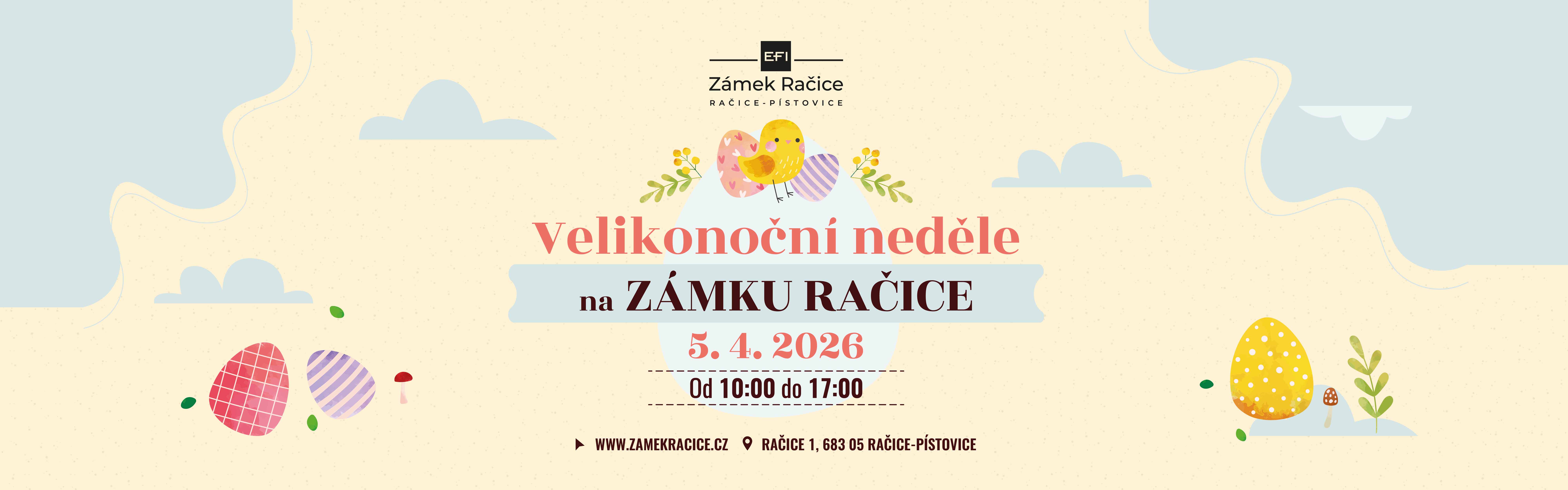 velikonoce na zámku račice 2026
